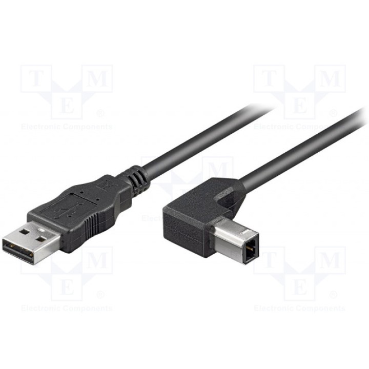 Кабель Goobay 50856 (USB-AB90-2BK)