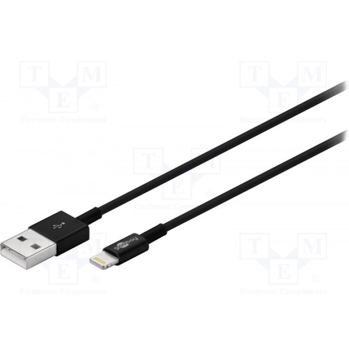 Кабель Goobay 43615 (USB-LIGHT-0.5BK)