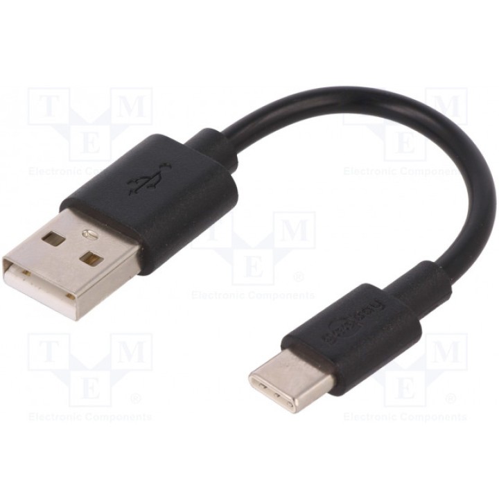 Кабель USB 20 Goobay 38675 (USB-USBC-0.1-BK)
