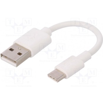 Кабель USB 20 Goobay USB-USBC-0.1-WH