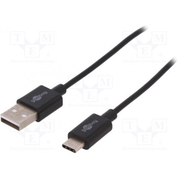 Кабель USB 20 Goobay USB-USBC-1.0-BK