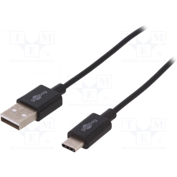 Кабель USB 20 Goobay 45735 (USB-USBC-1.0-BK)