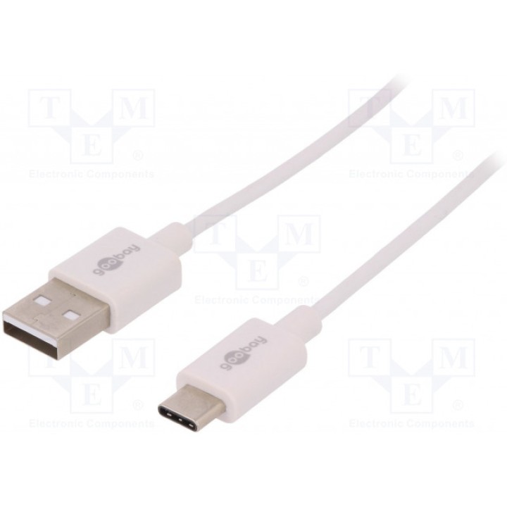 Кабель USB 20 Goobay 45563 (USB-USBC-1.0-WH)