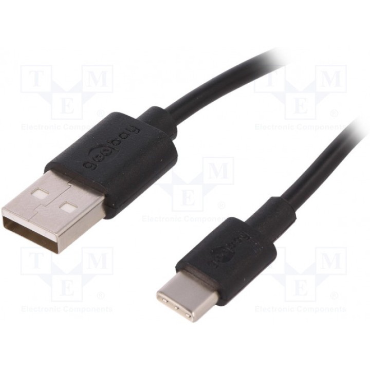 Кабель USB 20 Goobay 59122 (USB-USBC-2.0-BK)