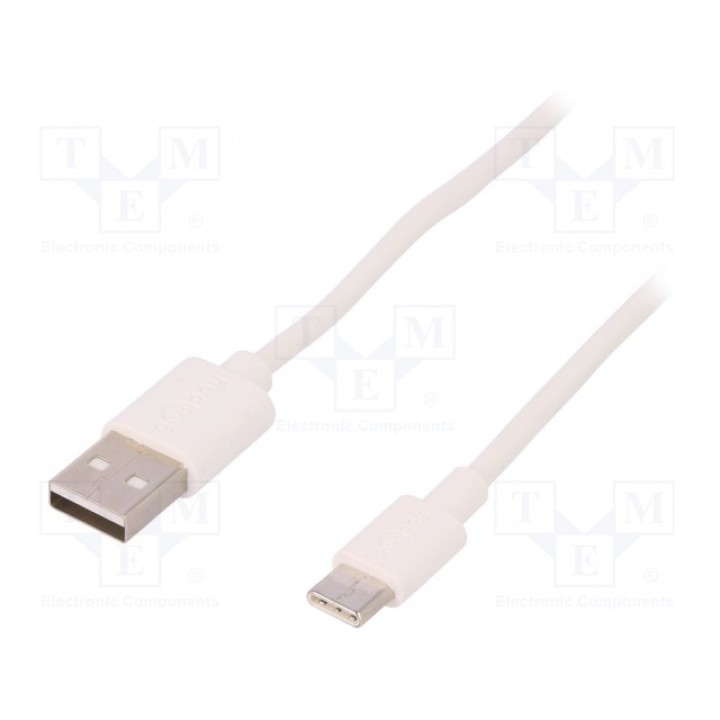 Кабель USB 20 Goobay 59130 (USB-USBC-2.0-WH)