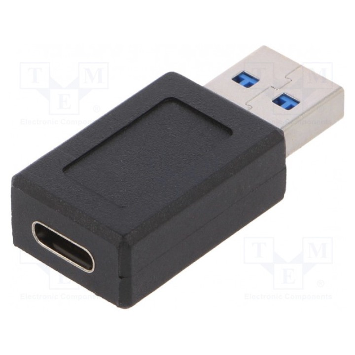 Адаптер Goobay 45400 (USB.C-F-A-M-BK)