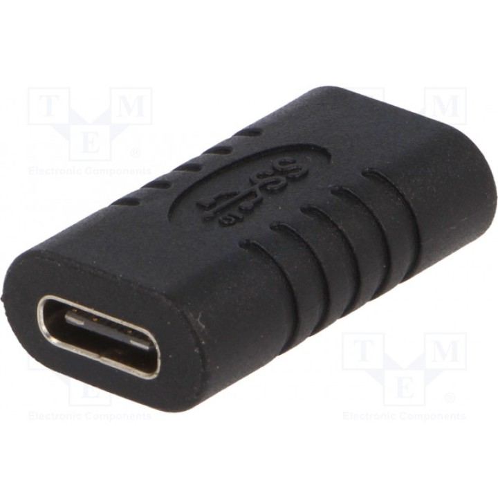 Адаптер Goobay 45401 (USB.C-F-F-BK)