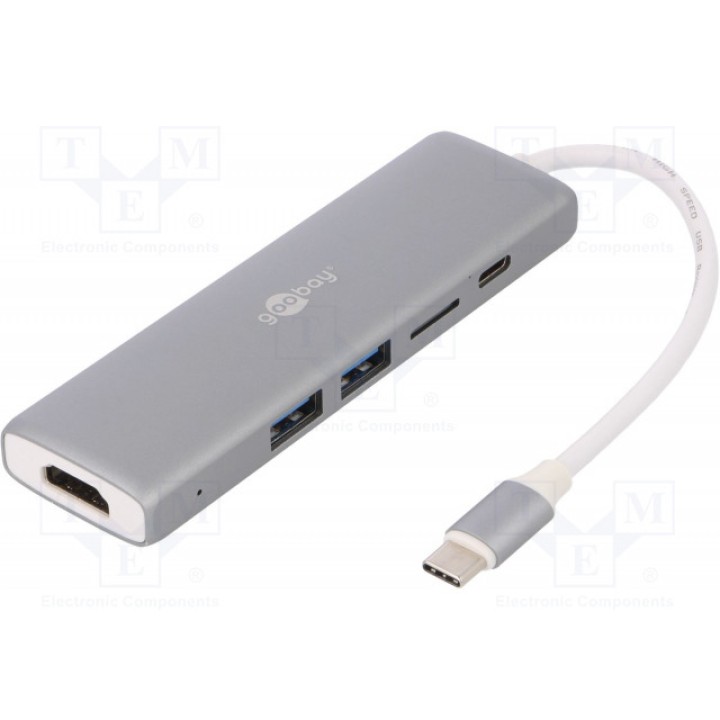 Адаптер Goobay 45850 (USB.C-MULTIPORT-GY)