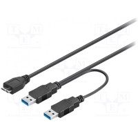 Кабель Goobay USB3.0Y-MICBM-0.3