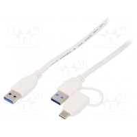 Кабель Goobay USBA-A-C-005-WH