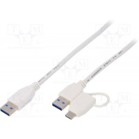 Кабель Goobay USBA-A-C-010-WH