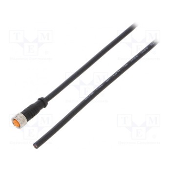 Соединительный кабель M8 PIN 3 прямой 2м LUTRONIC 080003300-2M