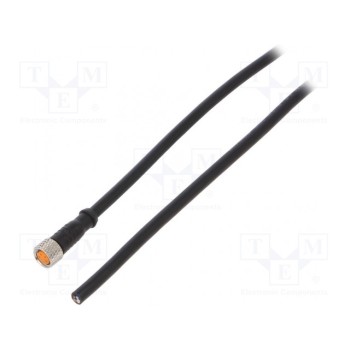 Соединительный кабель M8 PIN 4 прямой 2м LUTRONIC 080004002-2M