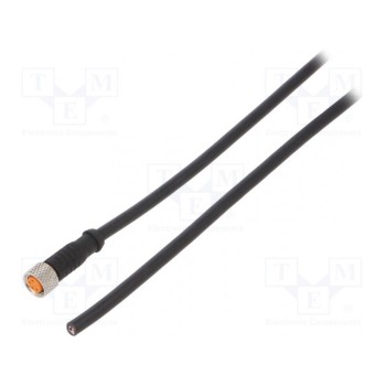 Соединительный кабель M8 PIN 4 прямой 5м LUTRONIC 080004002-5M