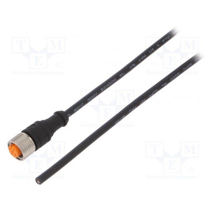 Соединительный кабель M12 PIN 4 прямой LUTRONIC 1200 04 002 10M (120004002-10M)