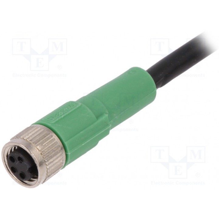 Соединительный кабель M8 PIN 4 прямой PHOENIX CONTACT SAC-4P-10,0-PVCM8FS (1401062)