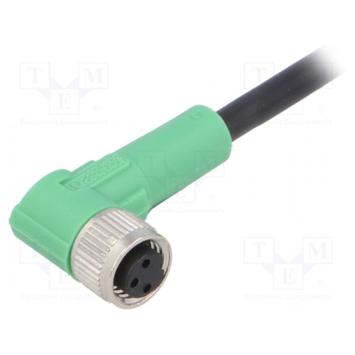 Соединительный кабель M8 PIN 3 угловой PHOENIX CONTACT SAC-3P-5,0-PVCM8FR (1403253)