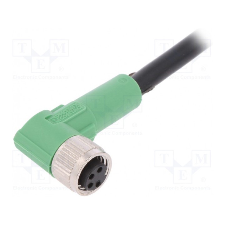 Соединительный кабель M8 PIN 4 угловой PHOENIX CONTACT SAC-4P-5,0-PVCM8FR (1403254)