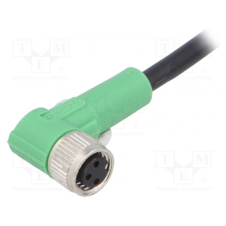 Соединительный кабель M8 PIN 3 угловой PHOENIX CONTACT SAC-3P-10,0-PVCM8FR (1403773)