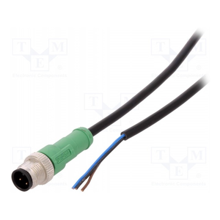 Соединительный кабель M12 PIN 3 прямой PHOENIX CONTACT SAC-3P-M12MS10,0-PVC (1414437)