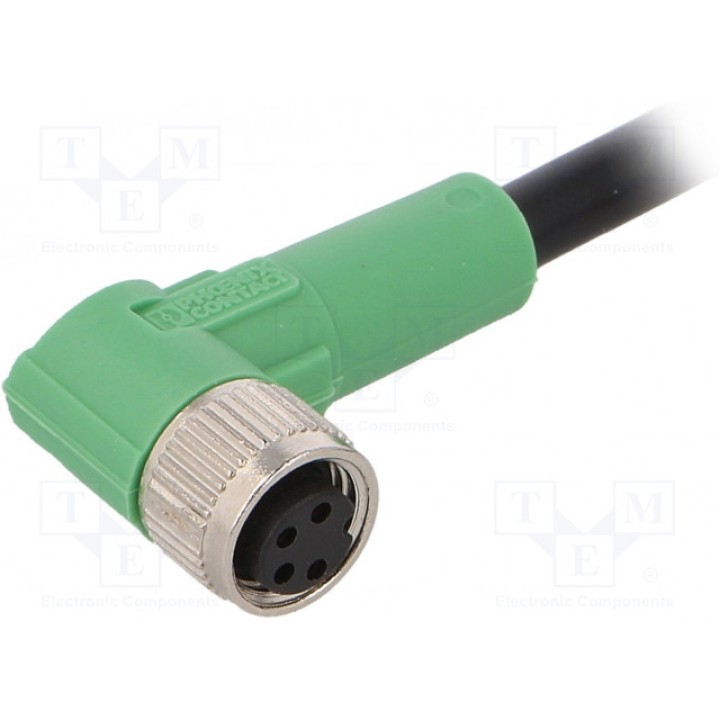 Соединительный кабель M8 PIN 4 угловой PHOENIX CONTACT SAC-4P-3,0-PVCM8FR (1415554)