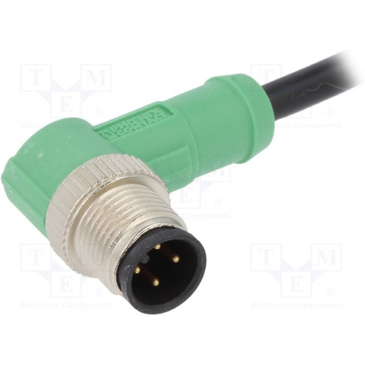 Соединительный кабель M12 PIN 4 угловой PHOENIX CONTACT SAC-4P-M12MR1,5-PVC (1415591)