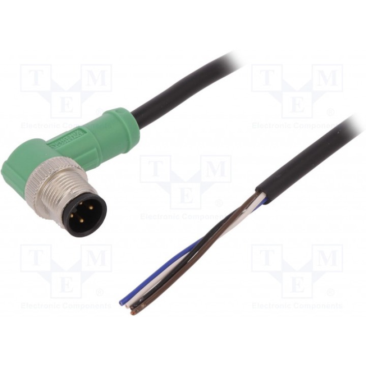 Соединительный кабель M12 PIN 4 угловой PHOENIX CONTACT SAC-4P-M12MR10,0-PVC (1415594)