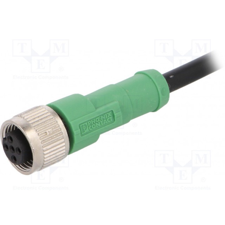 Соединительный кабель M12 PIN 5 прямой PHOENIX CONTACT SAC-5P-3,0-PVCM12FS (1415684)