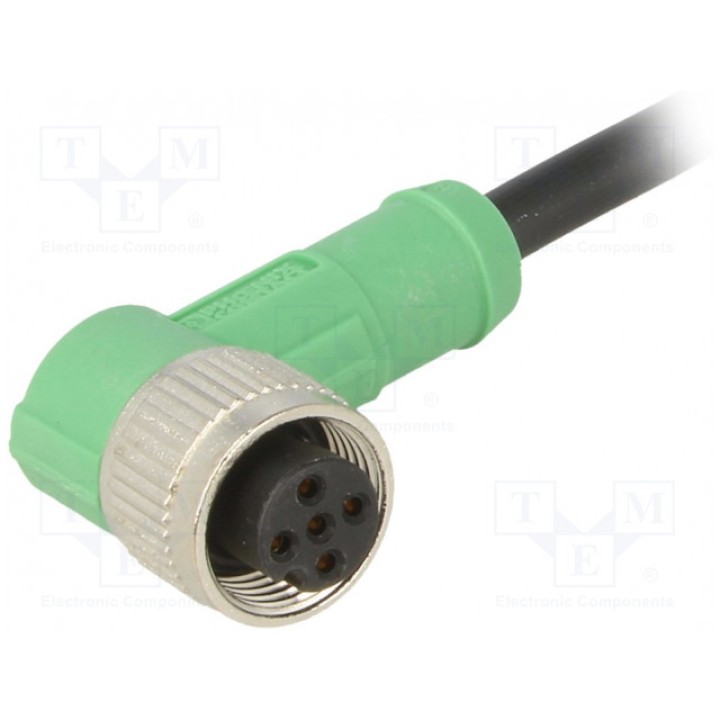 Соединительный кабель M12 PIN 5 угловой PHOENIX CONTACT SAC-5P-3,0-PVCM12FR (1415687)