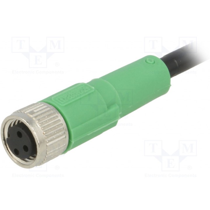 Соединительный кабель M8 PIN 3 прямой PHOENIX CONTACT SAC-3P-3,0-PVCM8FS (1415871)