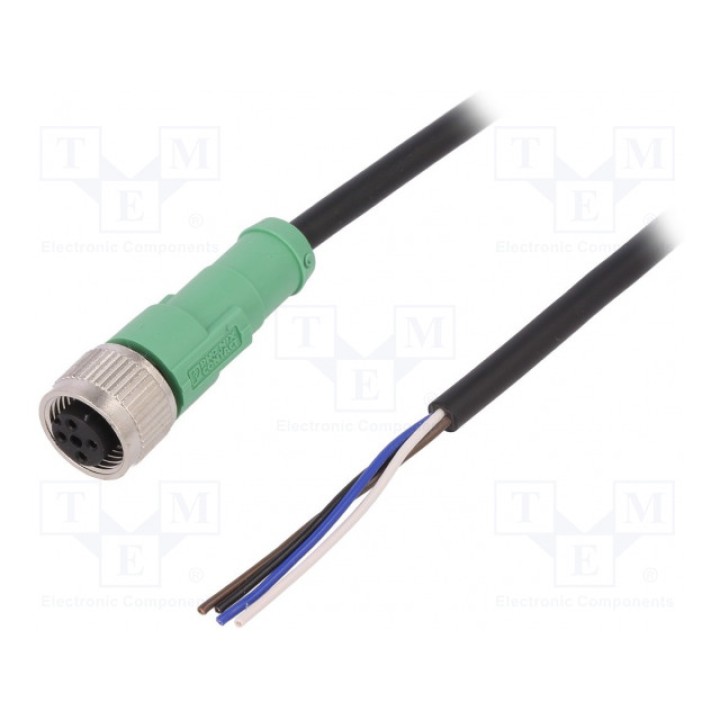 Соединительный кабель M12 PIN 4 прямой PHOENIX CONTACT SAC-4P-10,0-PVCM12FS (1446333)