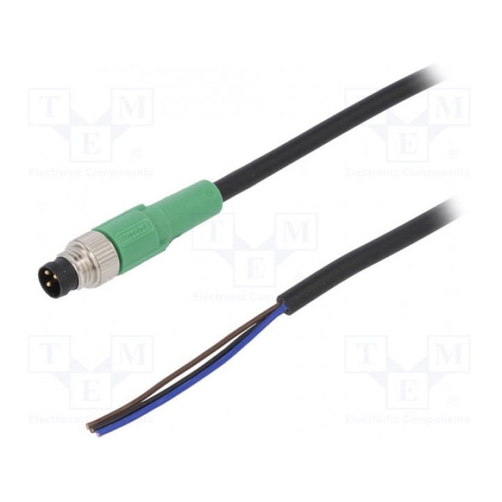 Соединительный кабель M8 PIN 3 прямой PHOENIX CONTACT SAC-3P-M8MS10,0-PVC (1447280)