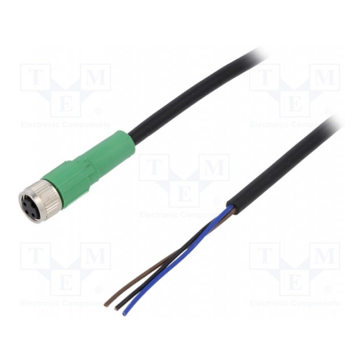 Соединительный кабель M8 PIN 3 прямой PHOENIX CONTACT SAC-3P-10,0-PVCM8FS (1506532)