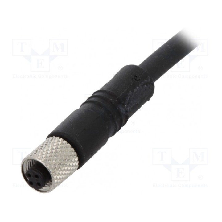 Соединительный кабель M5 PIN 4 прямой PHOENIX CONTACT SAC-4P-1,5-PURM5FS (1530469)