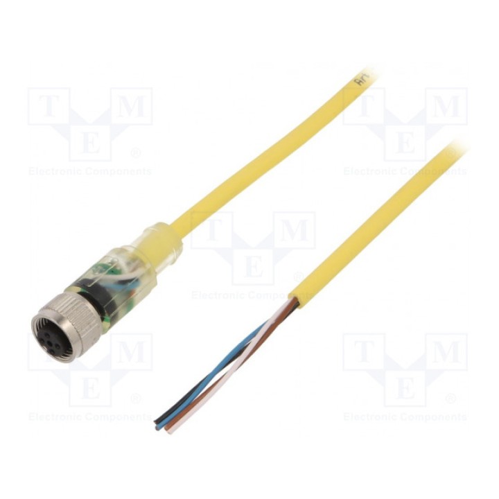 Соединительный кабель M12 PIN 4 прямой PHOENIX CONTACT SAC-4P-5,0-240M12FS-2L (1543634)