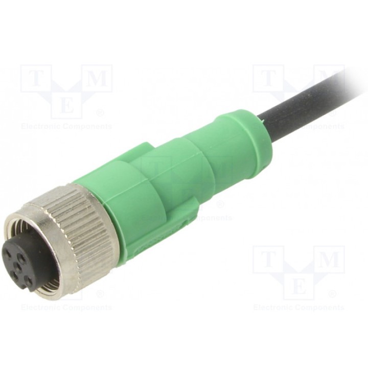 Соединительный кабель M12 PIN 5 прямой PHOENIX CONTACT SAC-5P-3,0-PURM12FS (1669835)