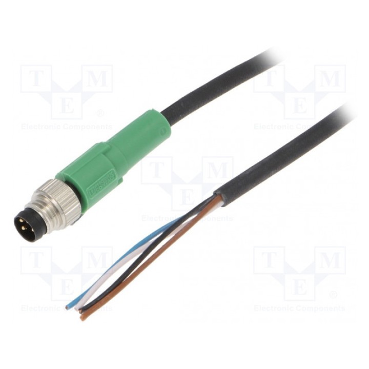 Соединительный кабель M8 PIN 4 прямой PHOENIX CONTACT SAC-4P-M8MS3,0-PUR (1681790)