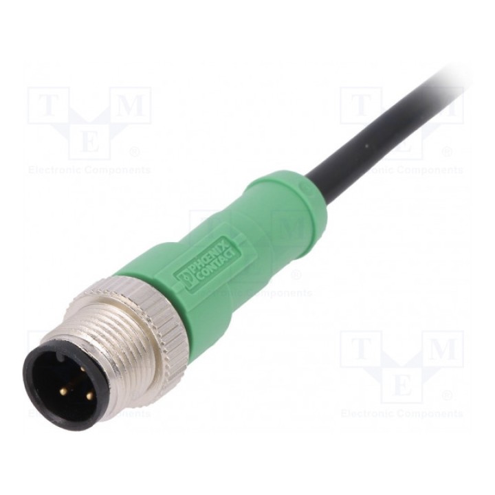 Соединительный кабель M12 PIN 3 прямой PHOENIX CONTACT SAC-3P-M12MS5,0-PVC (1693173)