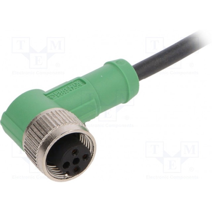 Соединительный кабель M12 PIN 3 угловой PHOENIX CONTACT SAC-3P-1,5-PURM12FR (1694509)