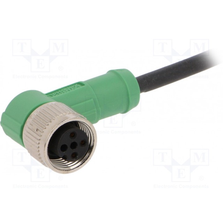 Соединительный кабель M12 PIN 3 угловой PHOENIX CONTACT SAC-3P-3,0-PURM12FR (1694512)