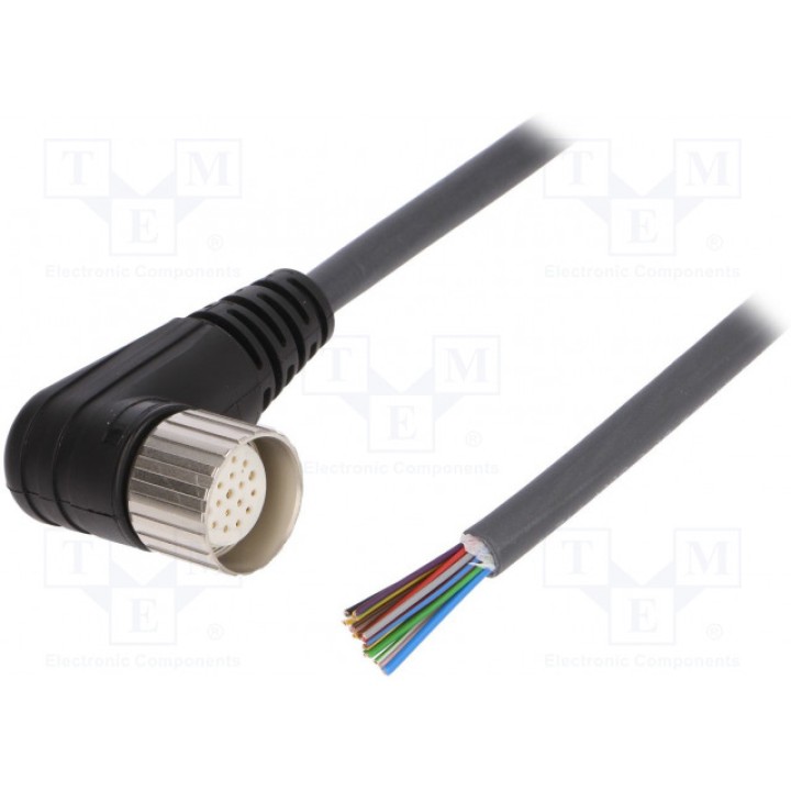 Соединительный кабель M23 PIN 19 угловой WEIDMULLER SAIB-M23-19P-AN-5,0M (1818140500)