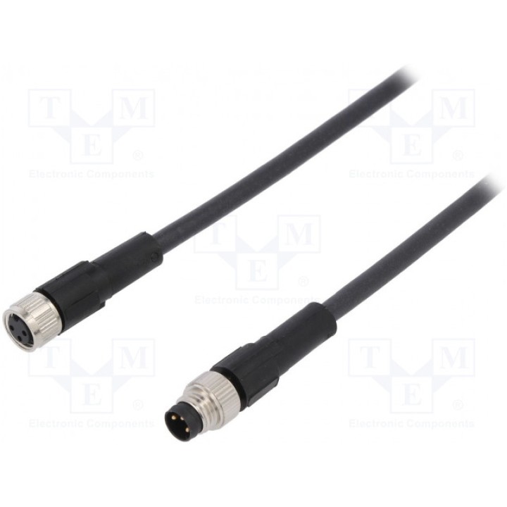 Соединительный кабель M8 PIN 3 1м LAPP KABEL AB-C3-M8MS-1,0PUR-M8FS (22260208)