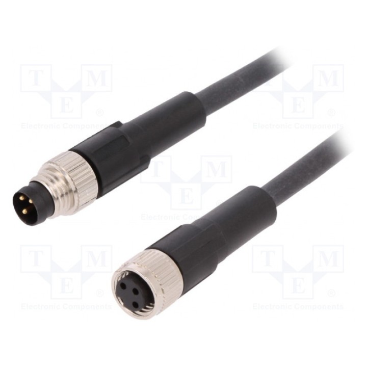 Соединительный кабель M8 PIN 3 2м LAPP KABEL AB-C3-M8MS-2,0PUR-M8FS (22260209)
