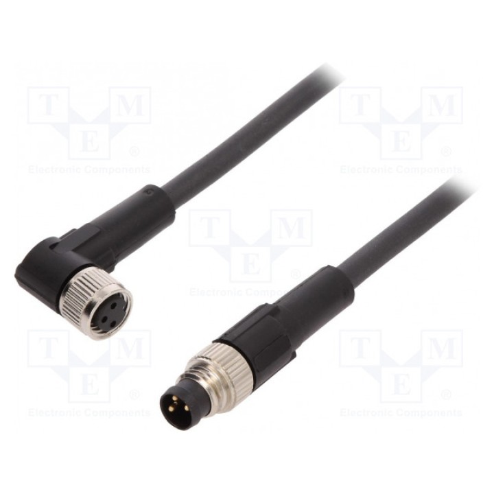 Соединительный кабель M8 PIN 3 1м LAPP KABEL AB-C3-M8MS-1,0PUR-M8FA (22260212)