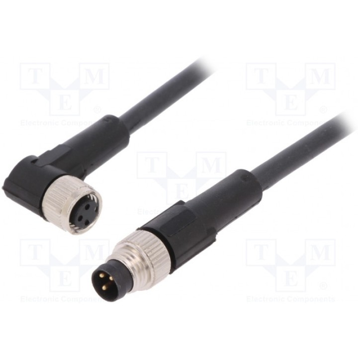 Соединительный кабель M8 PIN 3 2м LAPP KABEL AB-C3-M8MS-2,0PUR-M8FA (22260213)