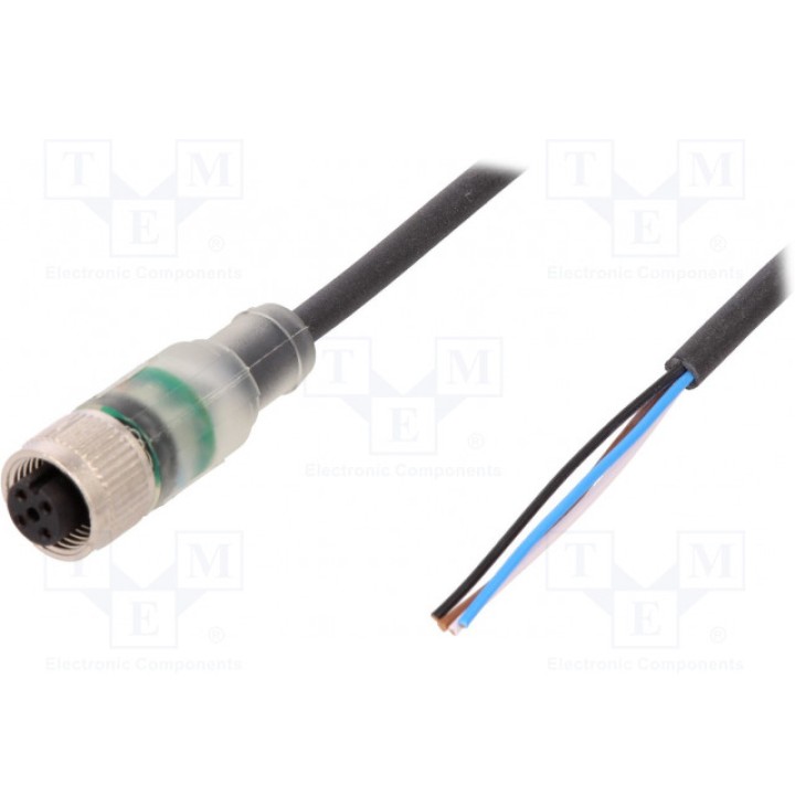 Соединительный кабель M12 PIN 4 прямой LAPP KABEL AB-C4-5,0PUR-M12FS-2L (22260345)