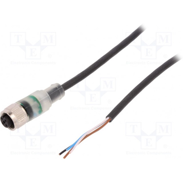 Соединительный кабель M12 PIN 4 прямой LAPP KABEL AB-C4-10,0PUR-M12FS-2L (22260346)