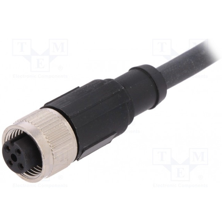 Соединительный кабель M12 PIN 4 прямой LAPP KABEL AB-C4-2,0PUR-M12FS-SH (22260456)