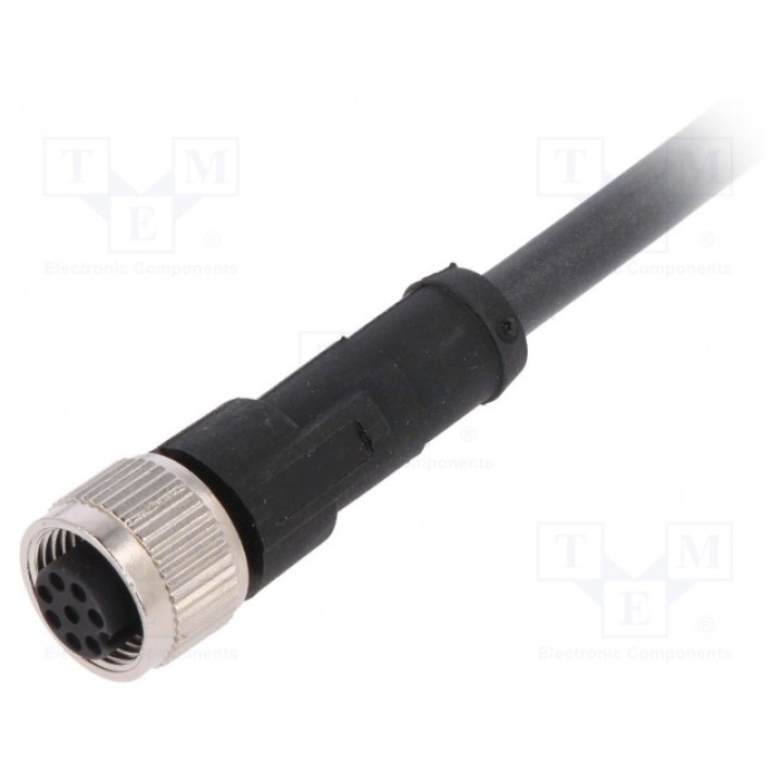 Соединительный кабель M12 PIN 8 прямой LAPP KABEL AB-C8-2,0PUR-M12FS (22260726)
