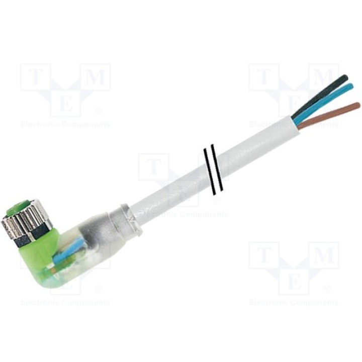 Соединительный кабель M8 PIN 3 угловой MURR ELEKTRONIK 7000-08121-2201000 (7000-08121-2201000)